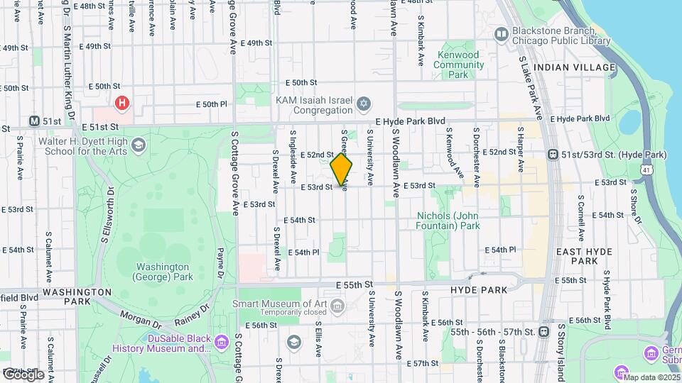 5300-5308 S. Greenwood Avenue Mapa y Detalles de la Ubicación