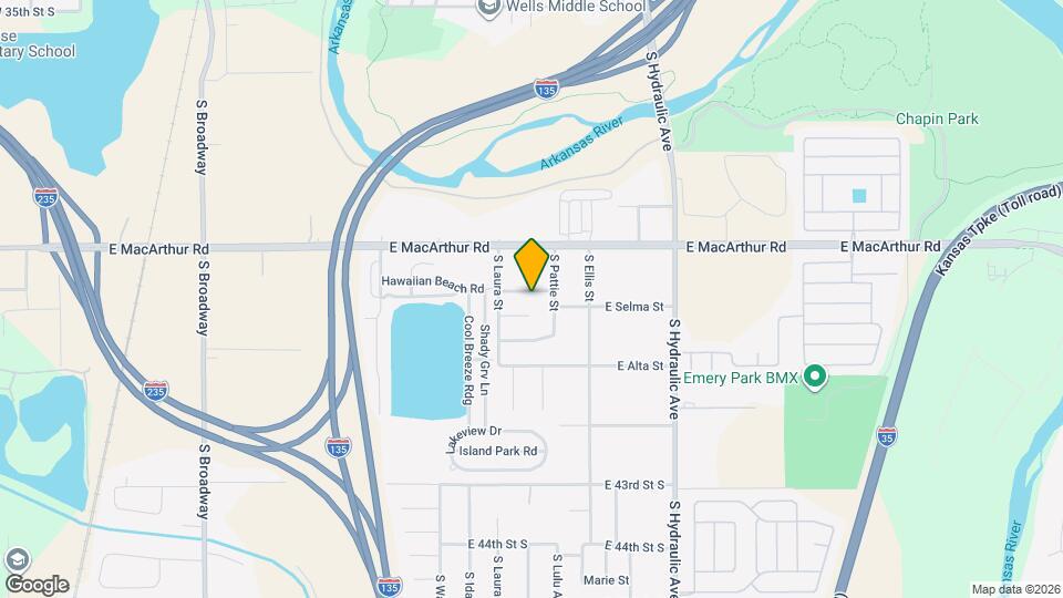 1305 E Selma St Map and Location Details