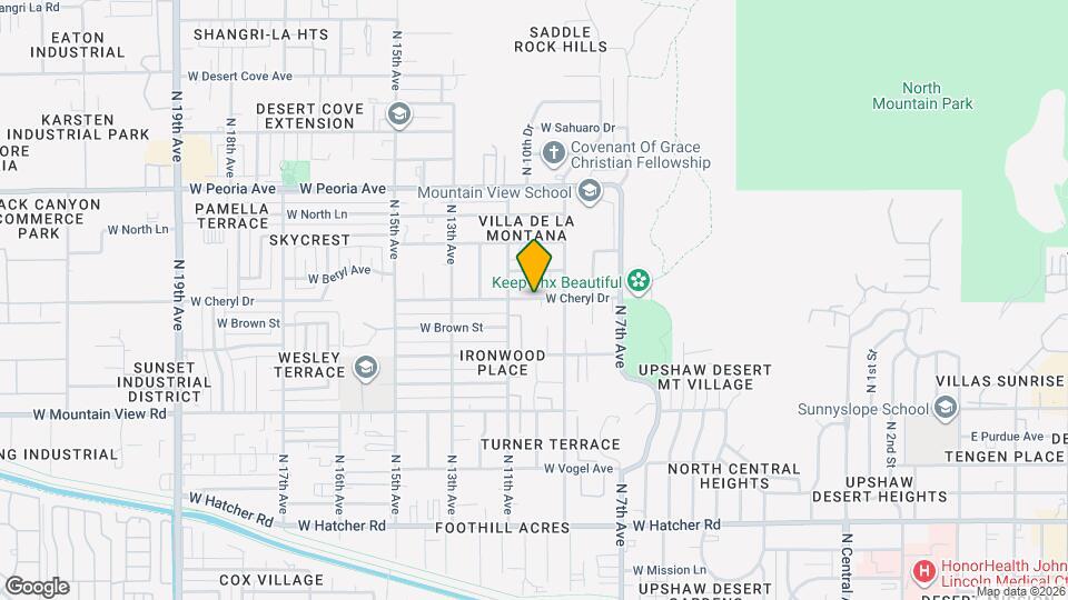 925 W Cheryl Dr Map and Location Details