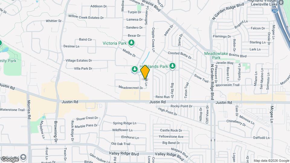 641 Park Ln Map and Location Details