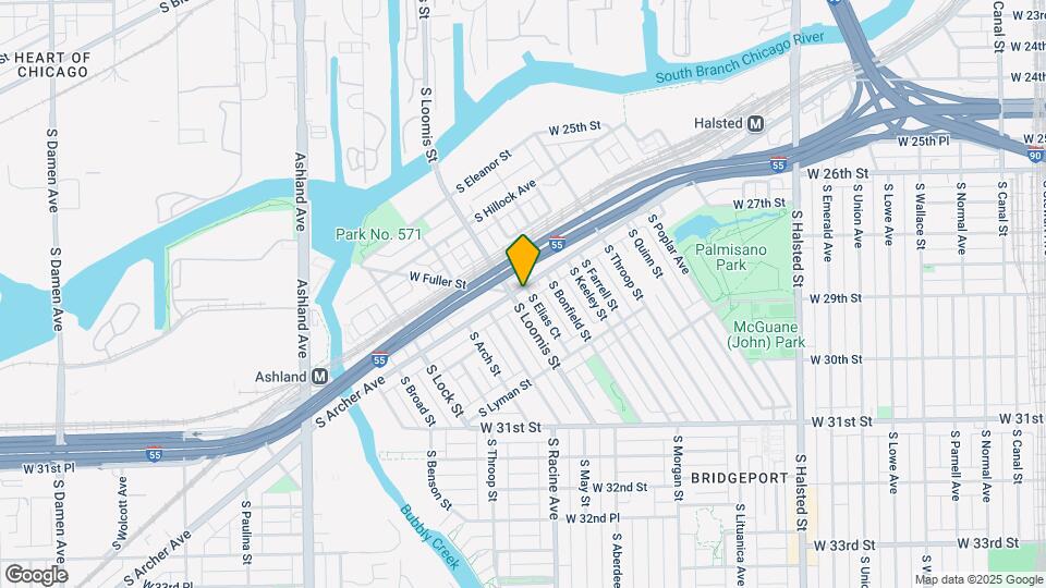 2893 S Archer Ave Map and Location Details