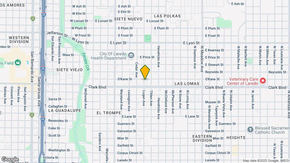801 Okane St Map and Location Details