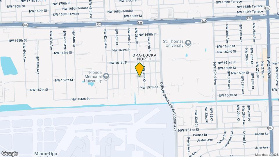 15813 NW 38th Pl Map and Location Details