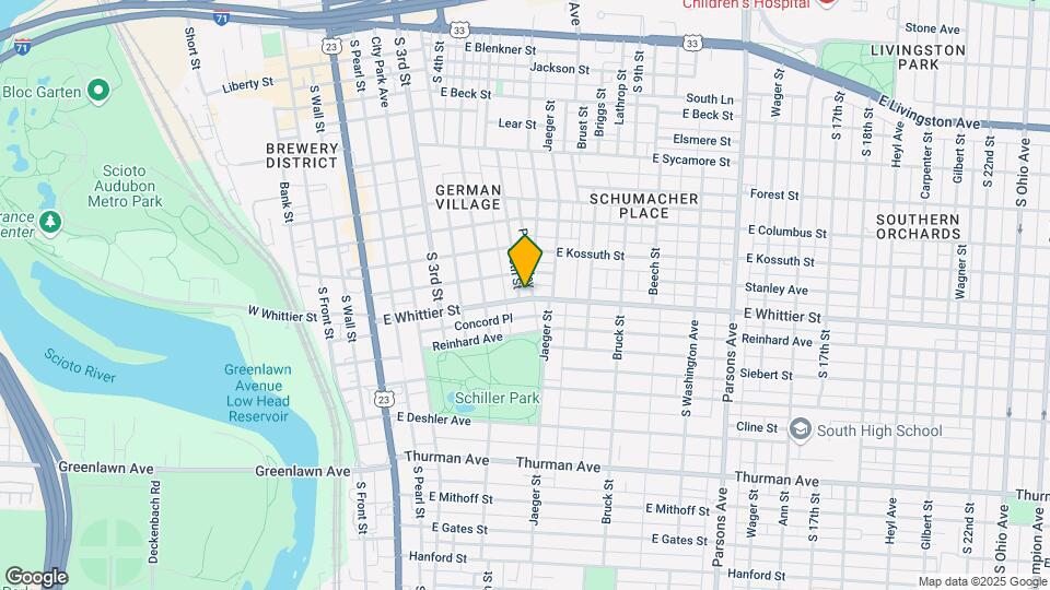 216-230 E Whittier St Mapa y Detalles de la Ubicación