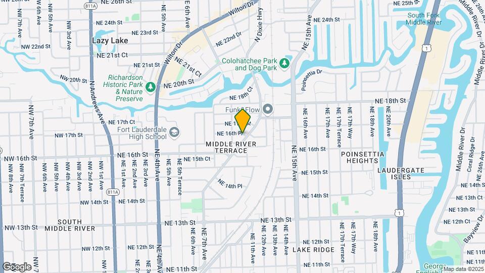 1008 NE 16th Pl Mapa y Detalles de la Ubicación