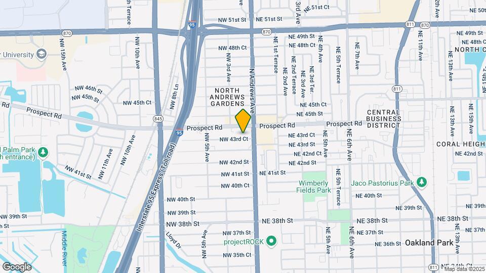 119 NW 43rd Ct Map and Location Details