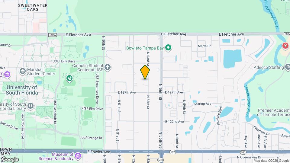 12802 N 53rd St Map and Location Details