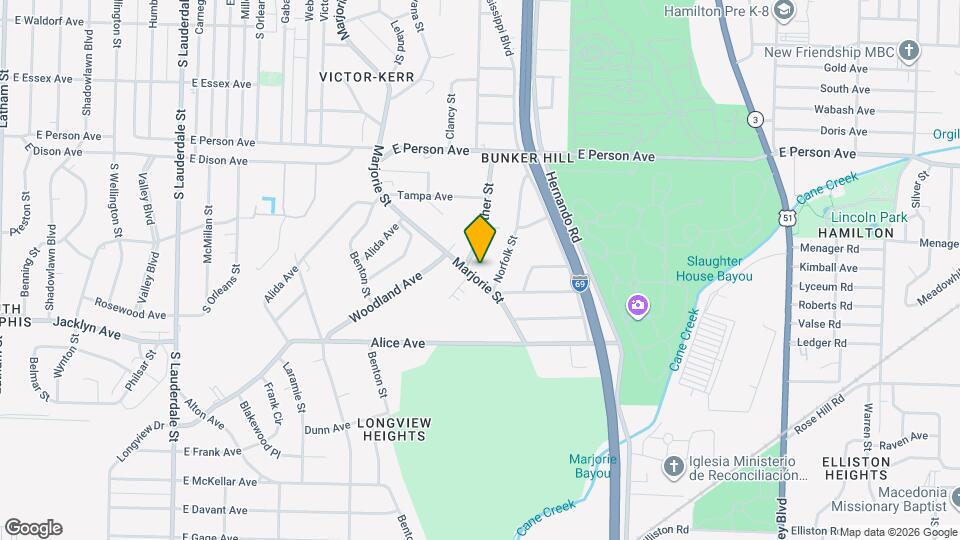 1840 Marjorie St Map and Location Details