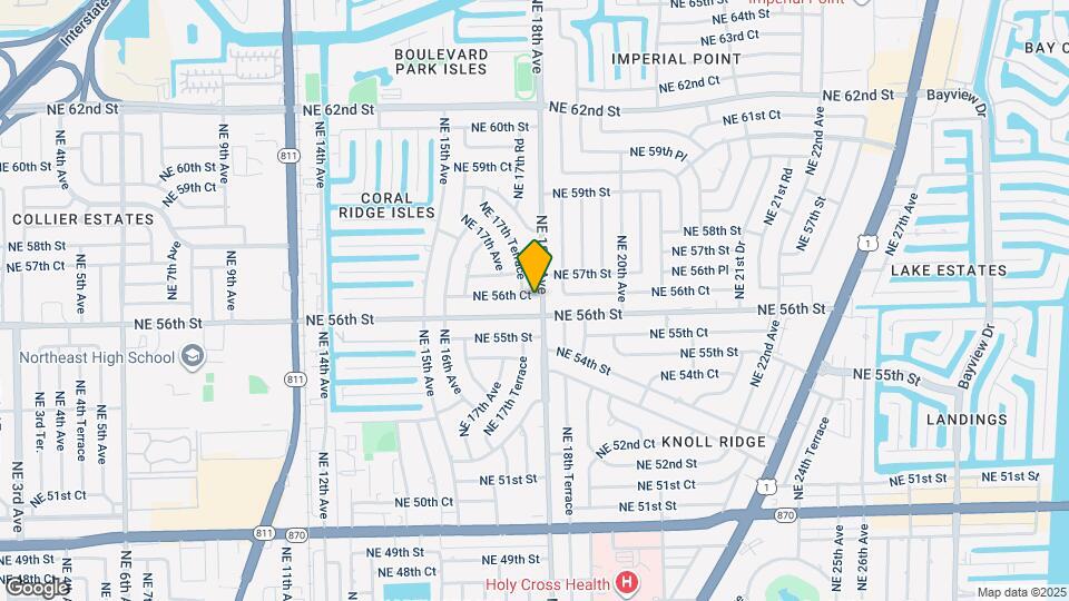 1750 NE 56th Ct Mapa y Detalles de la Ubicación
