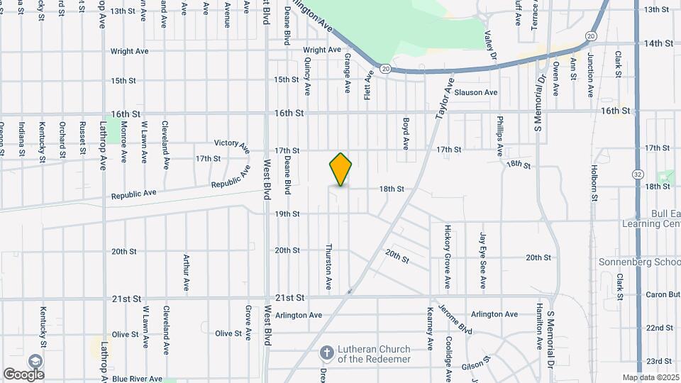 1802 Grange Ave Map and Location Details