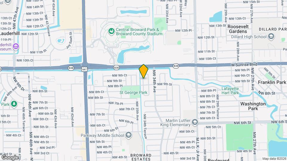 920 NW 34th Ter Mapa y Detalles de la Ubicación