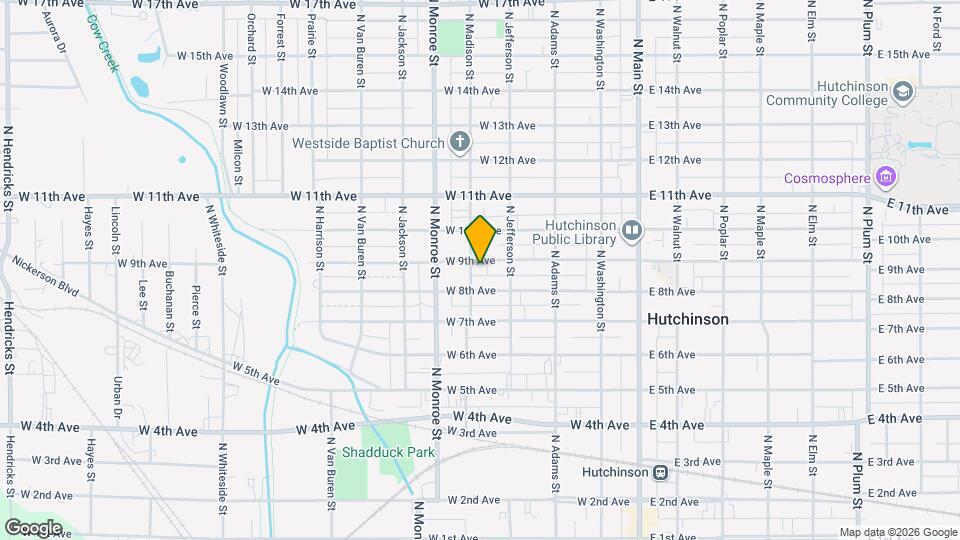 319 W 9th Ave Map and Location Details