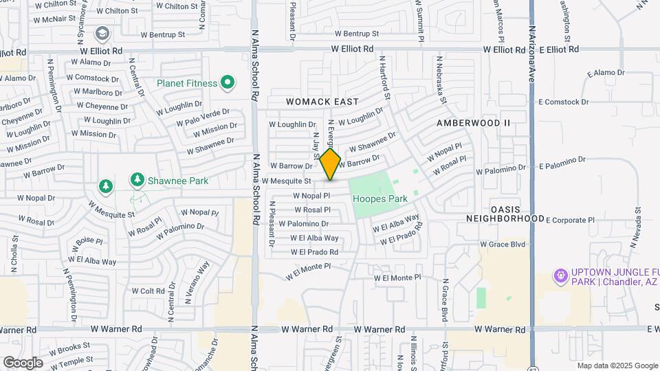 725 W Mesquite St Map and Location Details