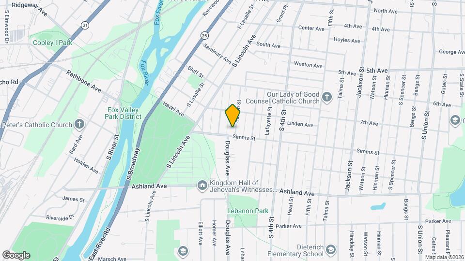 735 Sexton St Map and Location Details