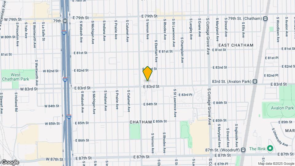 8240 S Vernon Ave Map and Location Details