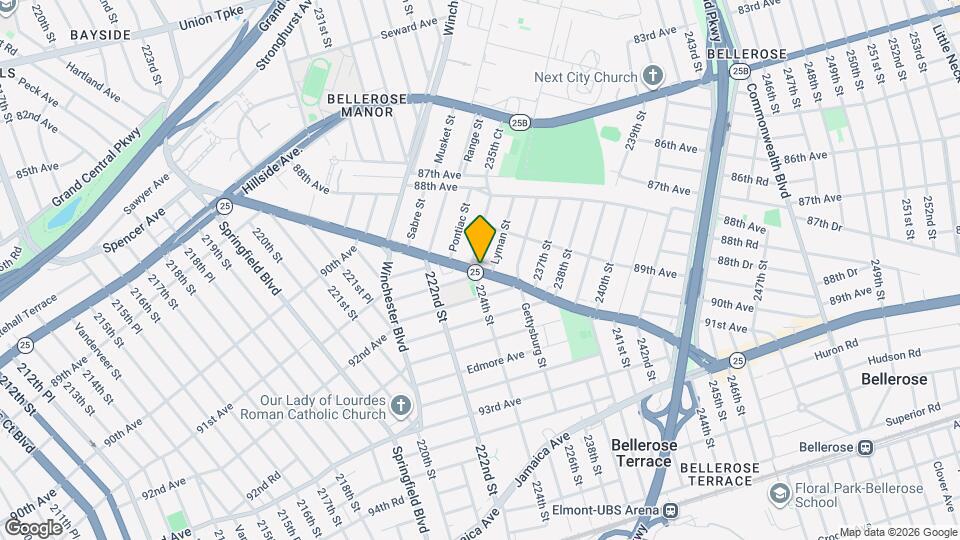 224-19 Braddock Ave Mapa y Detalles de la Ubicación
