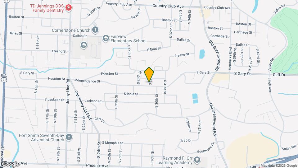 2823 Independence St Map and Location Details