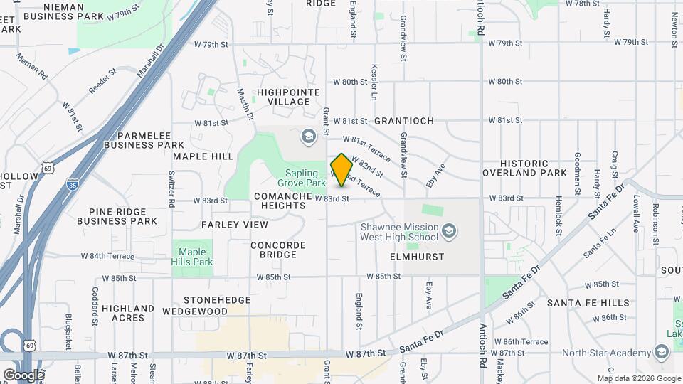 9406 W 83rd St Mapa y Detalles de la Ubicación
