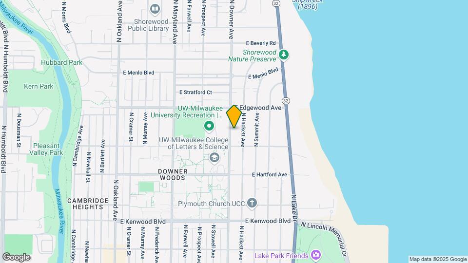 3438 N Downer Ave Mapa y Detalles de la Ubicación