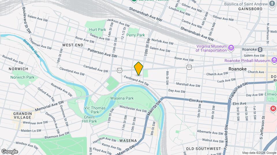 1017 Ferdinand Ave SW Map and Location Details