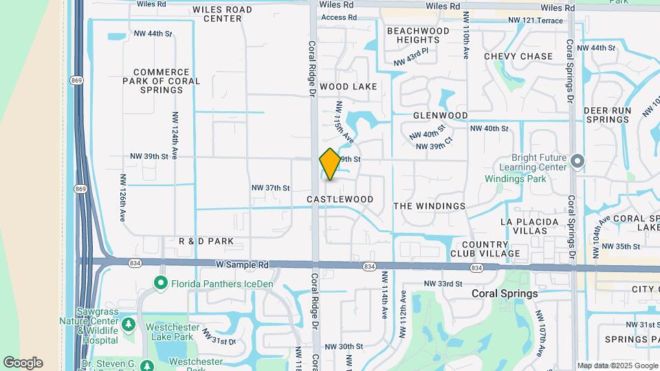 3755 NW 116th Terrace Map and Location Details