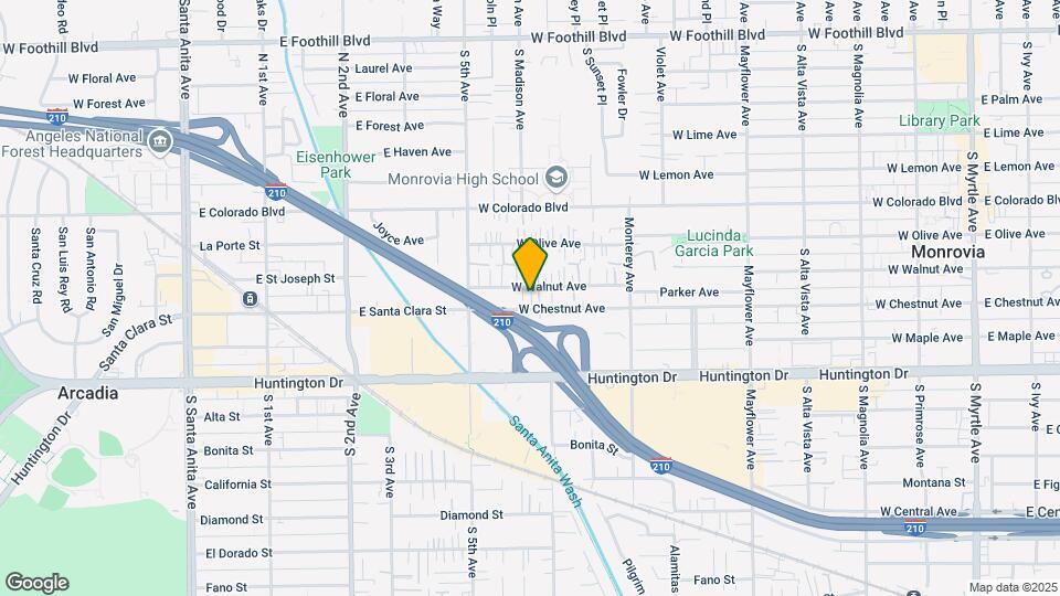 868 W Walnut Ave Map and Location Details