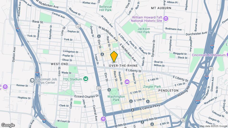 1616 Race St Map and Location Details