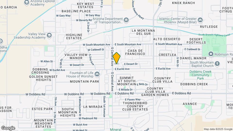 13 E Desert Dr Map and Location Details