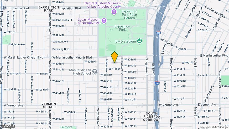 836 W 40th Pl Map and Location Details