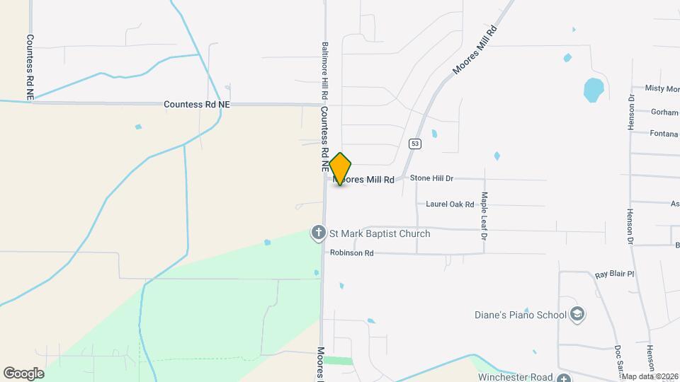 6592 Moores Mill Rd Mapa y Detalles de la Ubicación