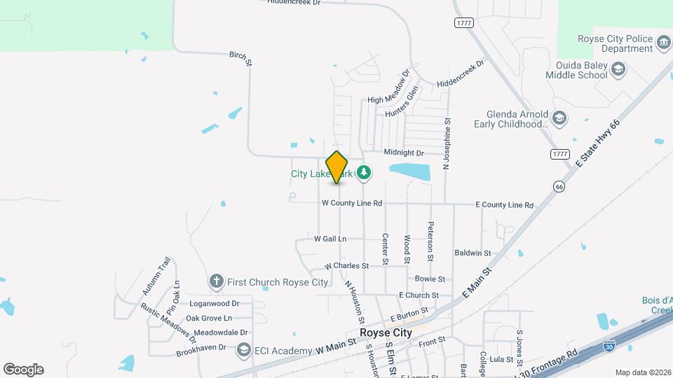 1017 N Houston St Map and Location Details