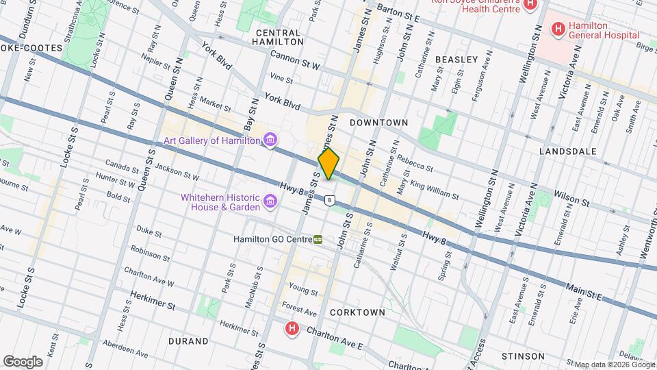 24 King St E Map and Location Details