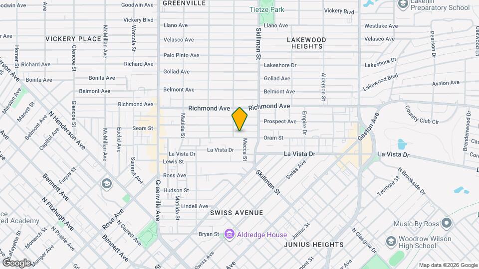 6015 Oram St Map and Location Details