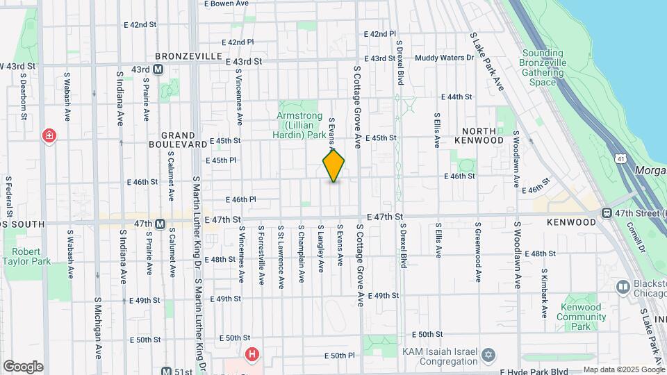 4608 S Evans Ave Map and Location Details