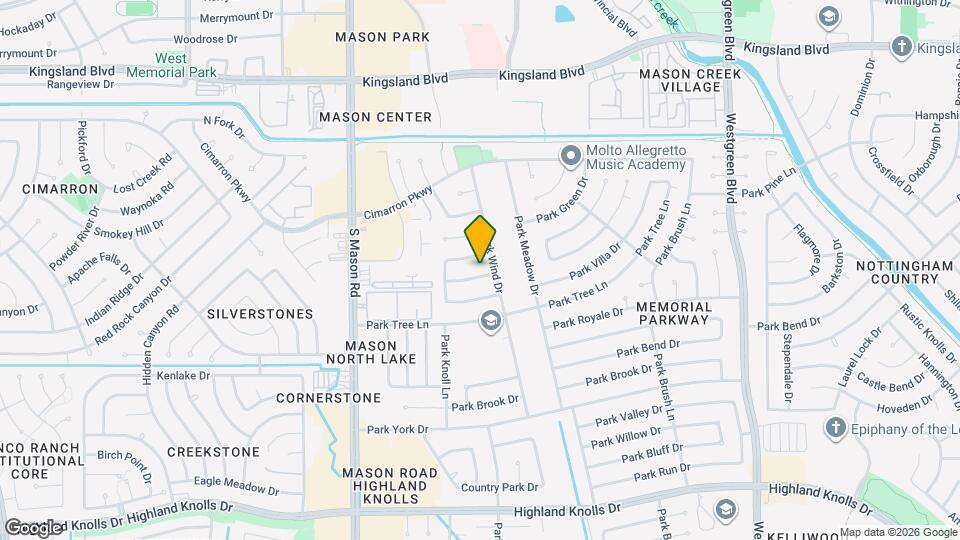 21610 Park Wick Ln Map and Location Details