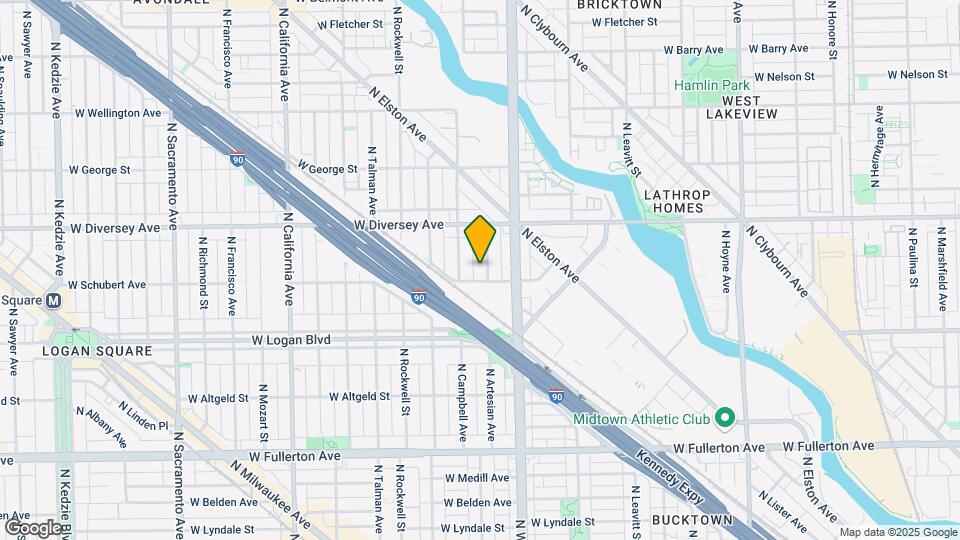 2710 N Artesian Ave Map and Location Details
