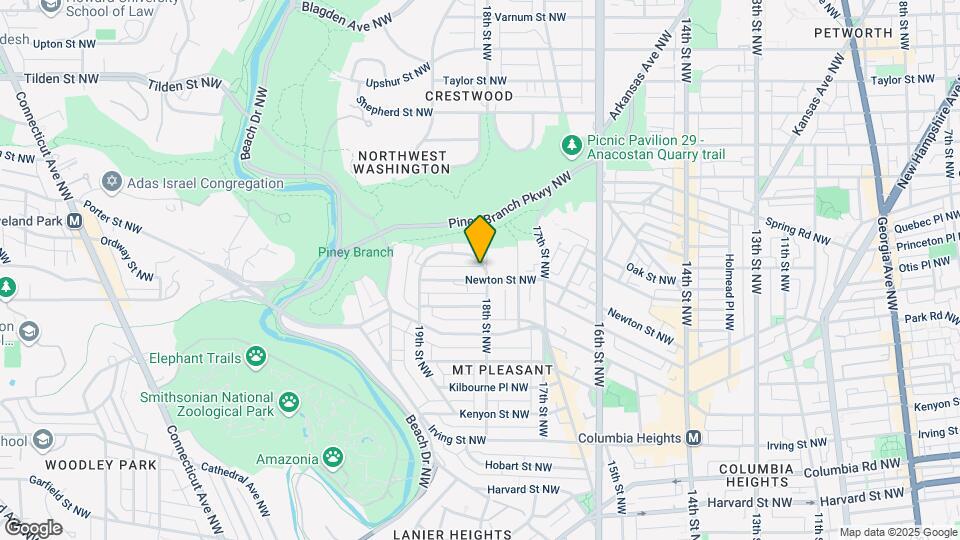 1810 Ingleside Terrace NW Map and Location Details