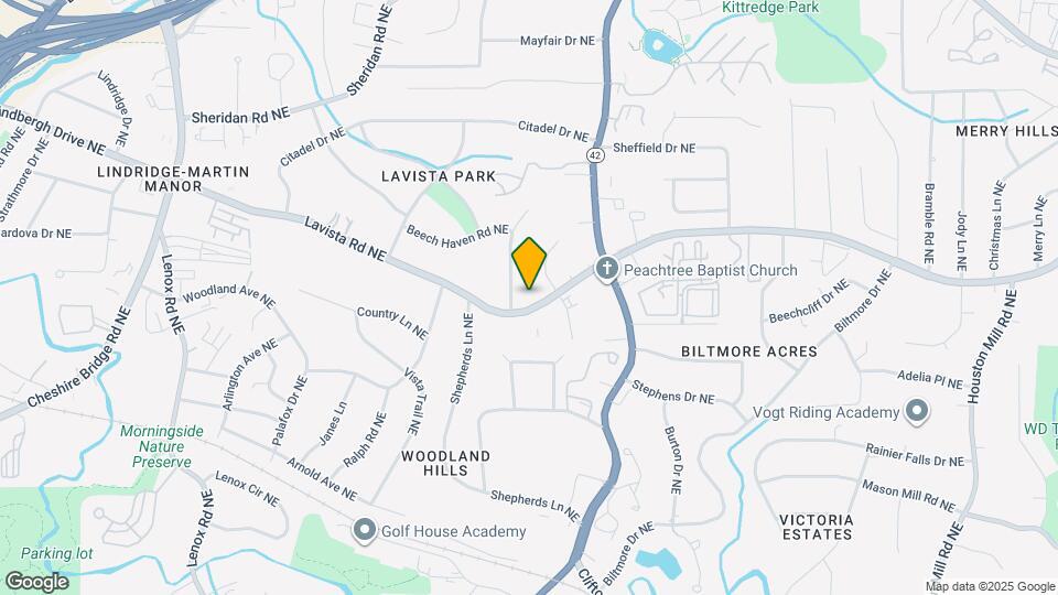 1542 Lavista Rd NE Map and Location Details