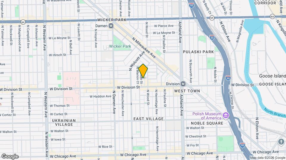 1221 N Honore St Map and Location Details