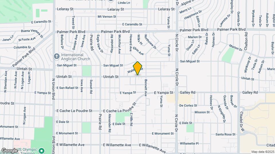 2567 E Uintah St Map and Location Details
