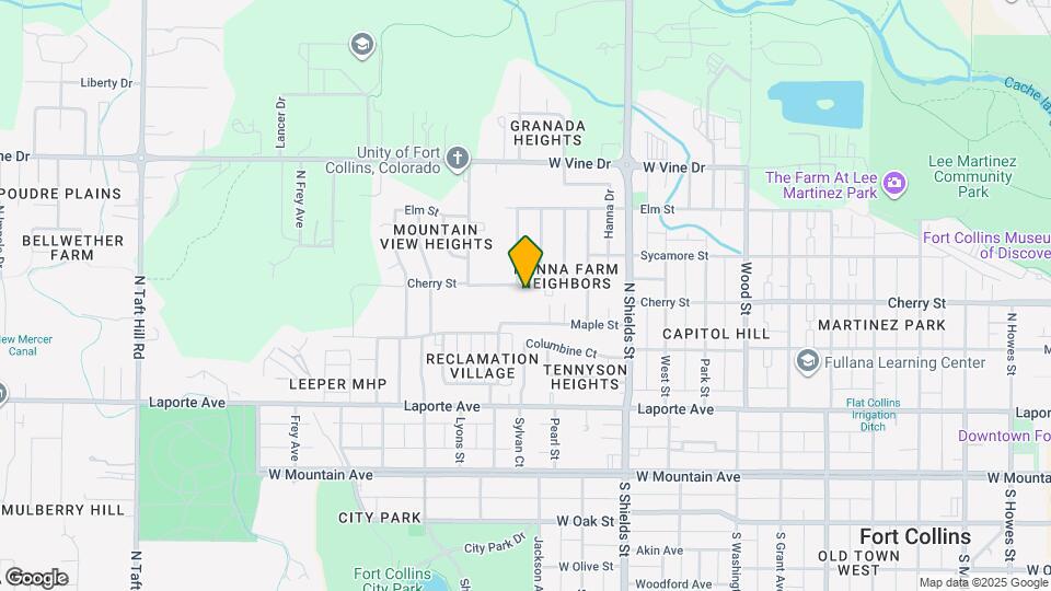 1323 Cherry St-Unit -1323 Map and Location Details