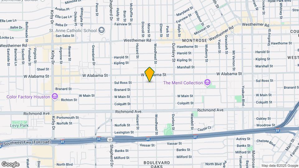 1817 Sul Ross St Map and Location Details