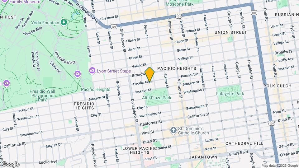 2615-2623 Pacific Ave Mapa y Detalles de la Ubicación