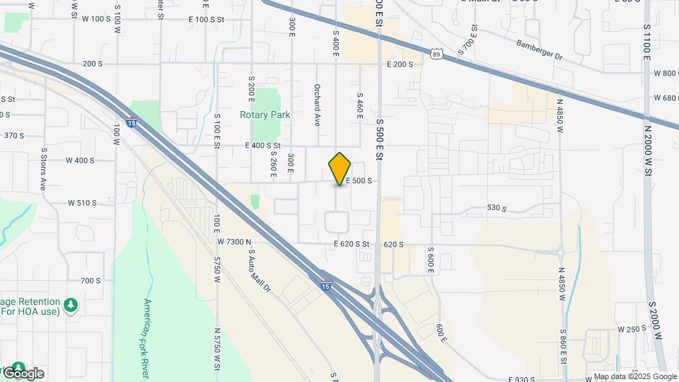 521 S 400 E Map and Location Details