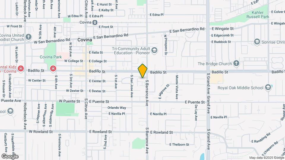 461 E Algrove St Mapa y Detalles de la Ubicación