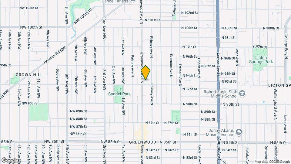 9200 Greenwood Ave N Map and Location Details