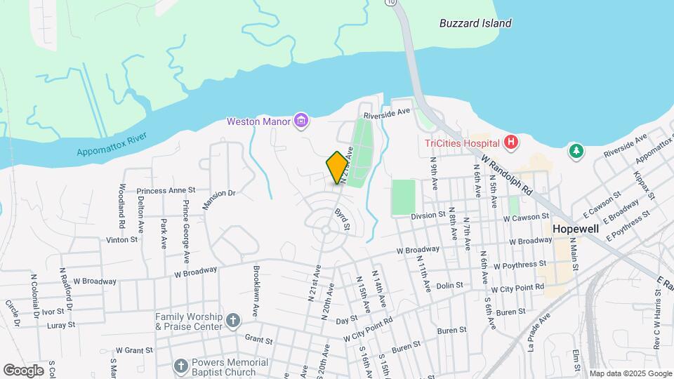600 N 21st Ave Map and Location Details
