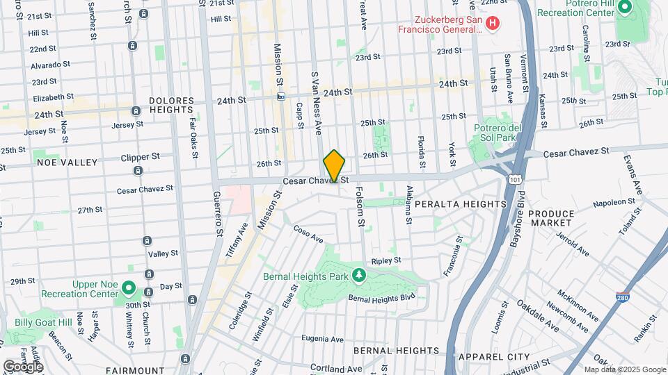 1326 Shotwell St Map and Location Details