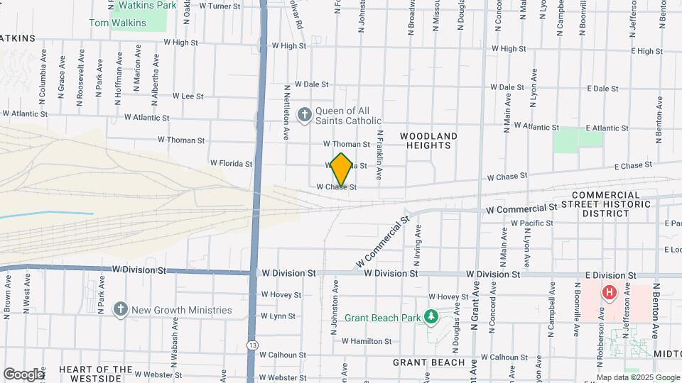 1220 W Chase St Map and Location Details