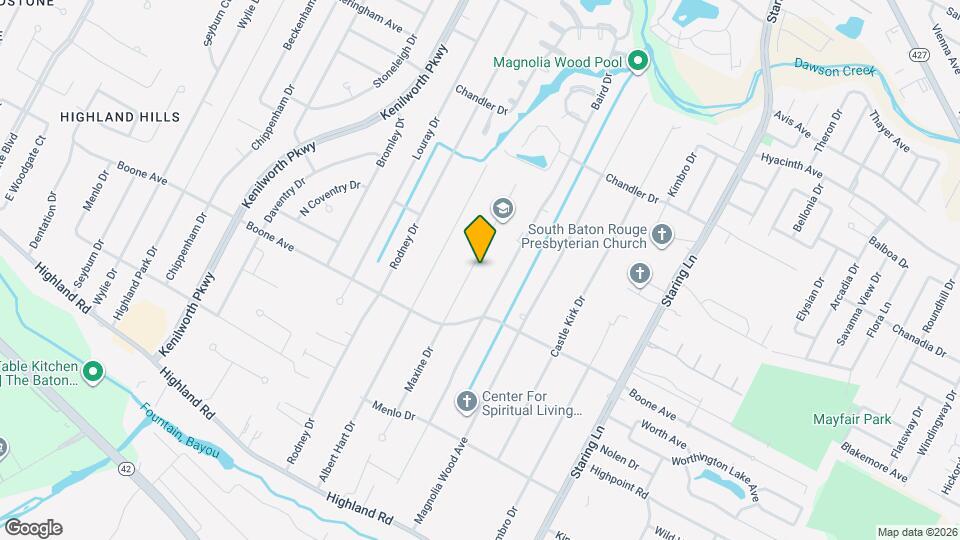 640 Maxine Dr Map and Location Details